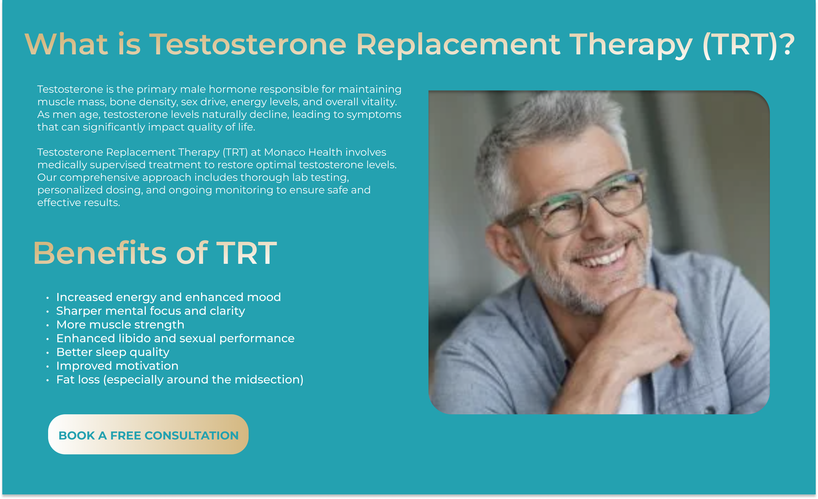Middle-aged man experiencing symptoms of low testosterone